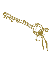 PixelGateCo illustration gold key enchanted Sticker