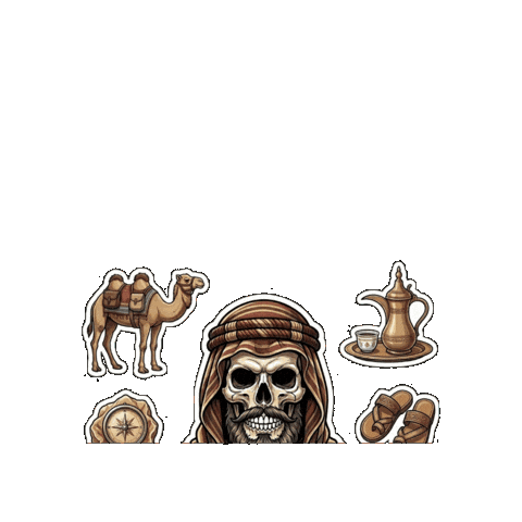 Halloween Skull Sticker