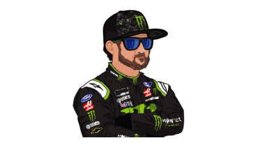 kurt busch nascar sticker Sticker by NASCAR