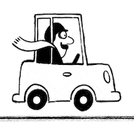 PetraHerberger happy driving moving confident Sticker