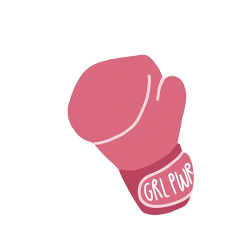 fight girl power Sticker by Izasoler