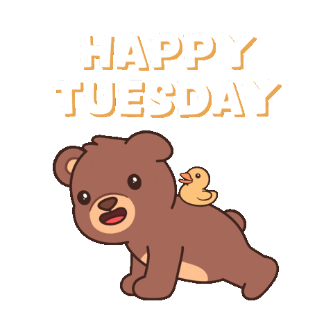 Push Up Teddy Bear Sticker by BEARISH