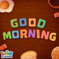 Good Morning GIF by Lucas and Friends by RV AppStudios