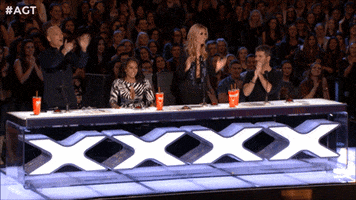 #i agree #standing ovation GIF by America's Got Talent