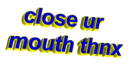 close your mouth Sticker by AnimatedText