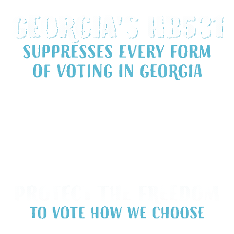 Voting Rights Georgia Sticker by Creative Courage