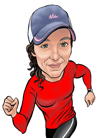 Marathoner Runner Girl Sticker by eBibs