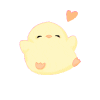 Heart Chicken Sticker