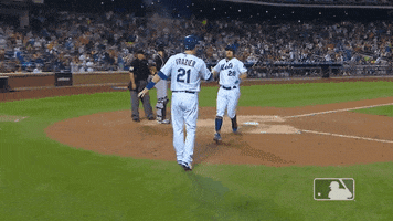 High Five Ny Mets GIF by New York Mets