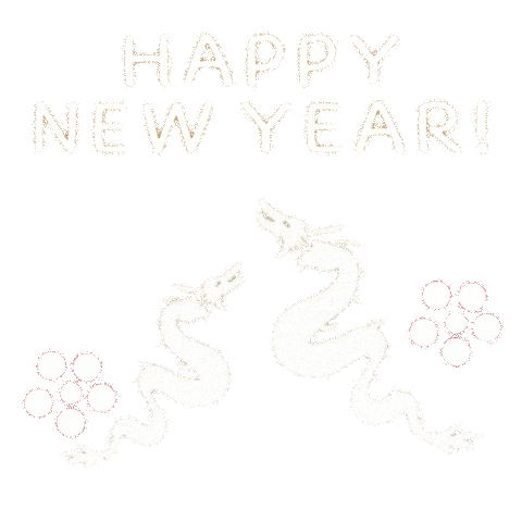 Happy New Year Dragon Sticker
