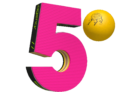 Ping Pong 3D Sticker by Kochstrasse™