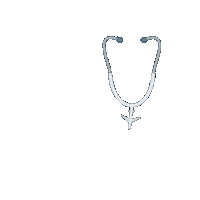 CrossCountryHealthcare travel airplane stethoscope cch Sticker