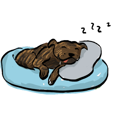 world_of_scratch dog scratch food coma staffy Sticker