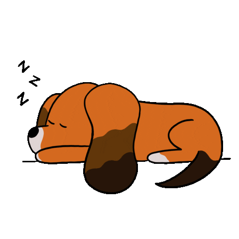 olivesdoodles dog tired sleep sleepy Sticker