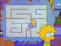 Wondering Season 4 GIF by The Simpsons