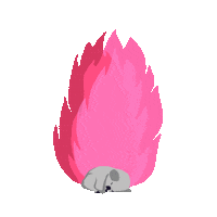 UDQM sad fire australia earth Sticker
