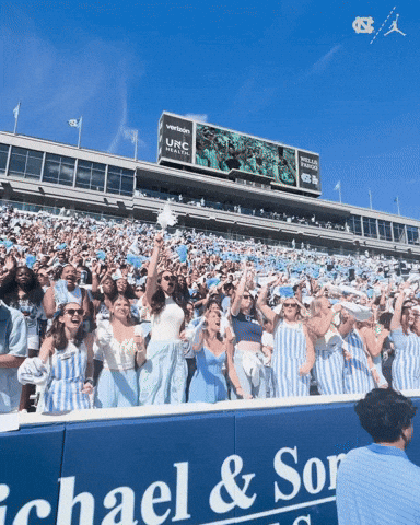 Lets Go Football GIF by UNC Tar Heels