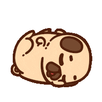 heart love Sticker by Puglie Pug