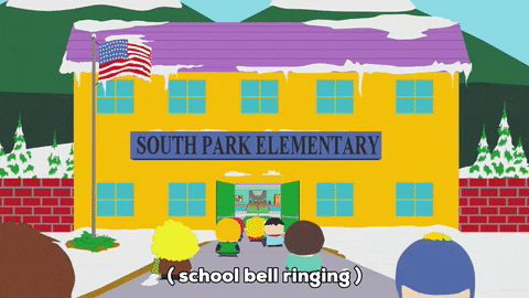bell ringing running GIF by South Park 
