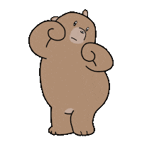 billthebear dance dancing bear sol Sticker