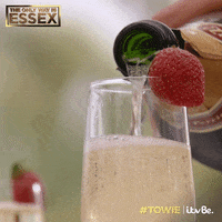TOWIE celebration summer drink champagne GIF