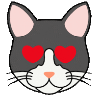 Cat Love Sticker by Wildpets
