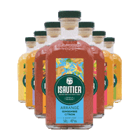 isautier rum aperitif rhum bouteille Sticker