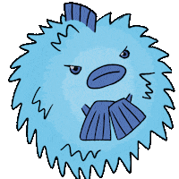 DioChama kawaii angry animal mad Sticker