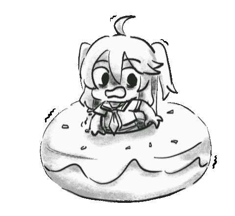 Girl Donut Sticker