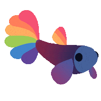 Rainbow Swimming Sticker by dieter