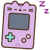 Sleepy Video Games Sticker by Pusheen