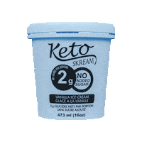 KetoSkream ice cream vanilla ketoskream Sticker