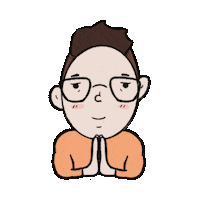 Illustration Pray Sticker