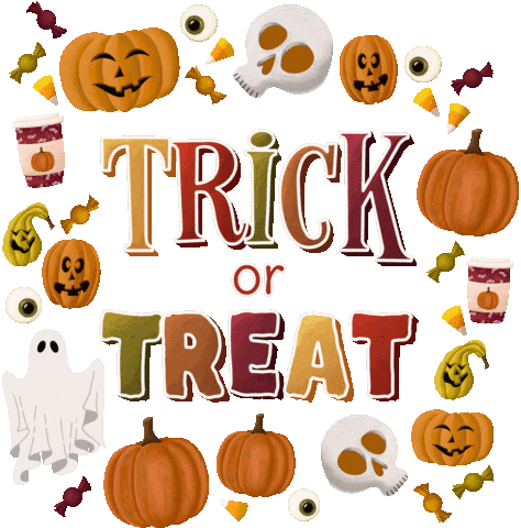 Trick Or Treat Halloween Sticker