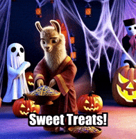 Halloween Candy GIF by dalaillamazen