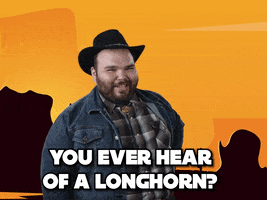 Longhorn Flirt GIF by Howdy Price