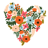 Heart Love Sticker by Rifle Paper Co.