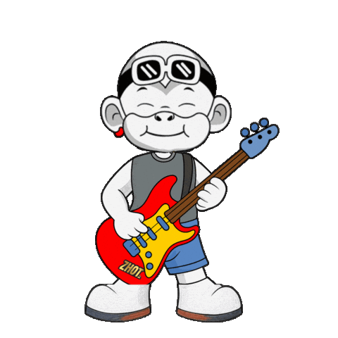 Rock Guitar Sticker by Zhot Music