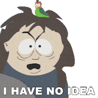 No Idea Idk Sticker by South Park
