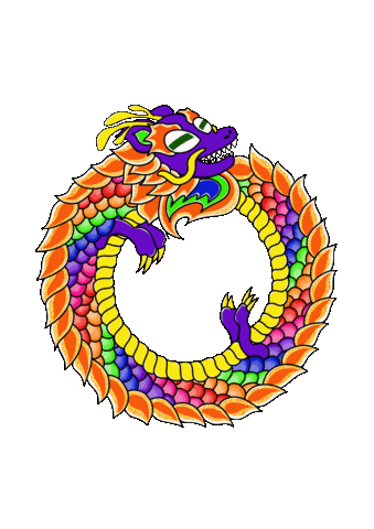 Rainbow Dragon Sticker