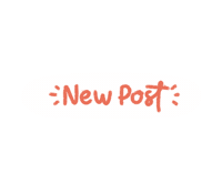 New Post Text Sticker