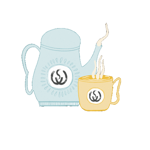 schmeckwerk giphyupload hot coffee blue Sticker