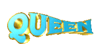 queen text Sticker
