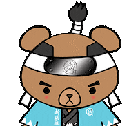くま 汗 Sticker by Shin-Sen-Gumi