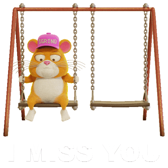 Miss You Hamster Sticker by Grind