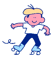 Skates Rollers Sticker by Marie Spénale