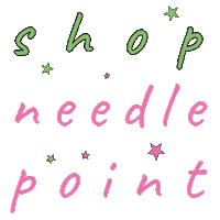 bestitchedneedlepoint logo stitch canvas stitching Sticker