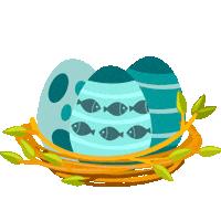 Easter Eggs Sticker by SEAWATER GmbH