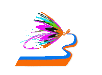 Greatlakesflyfishing fly fish fishing salmon Sticker