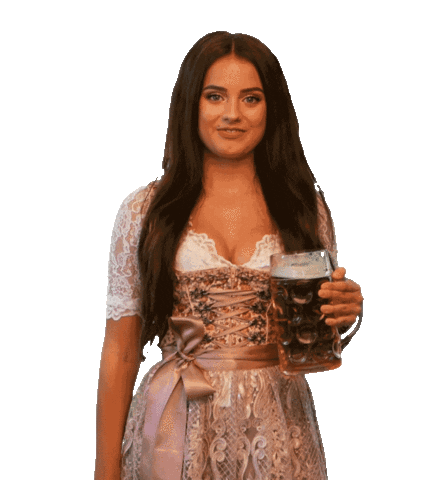 Beer Model Sticker by Dirndllove